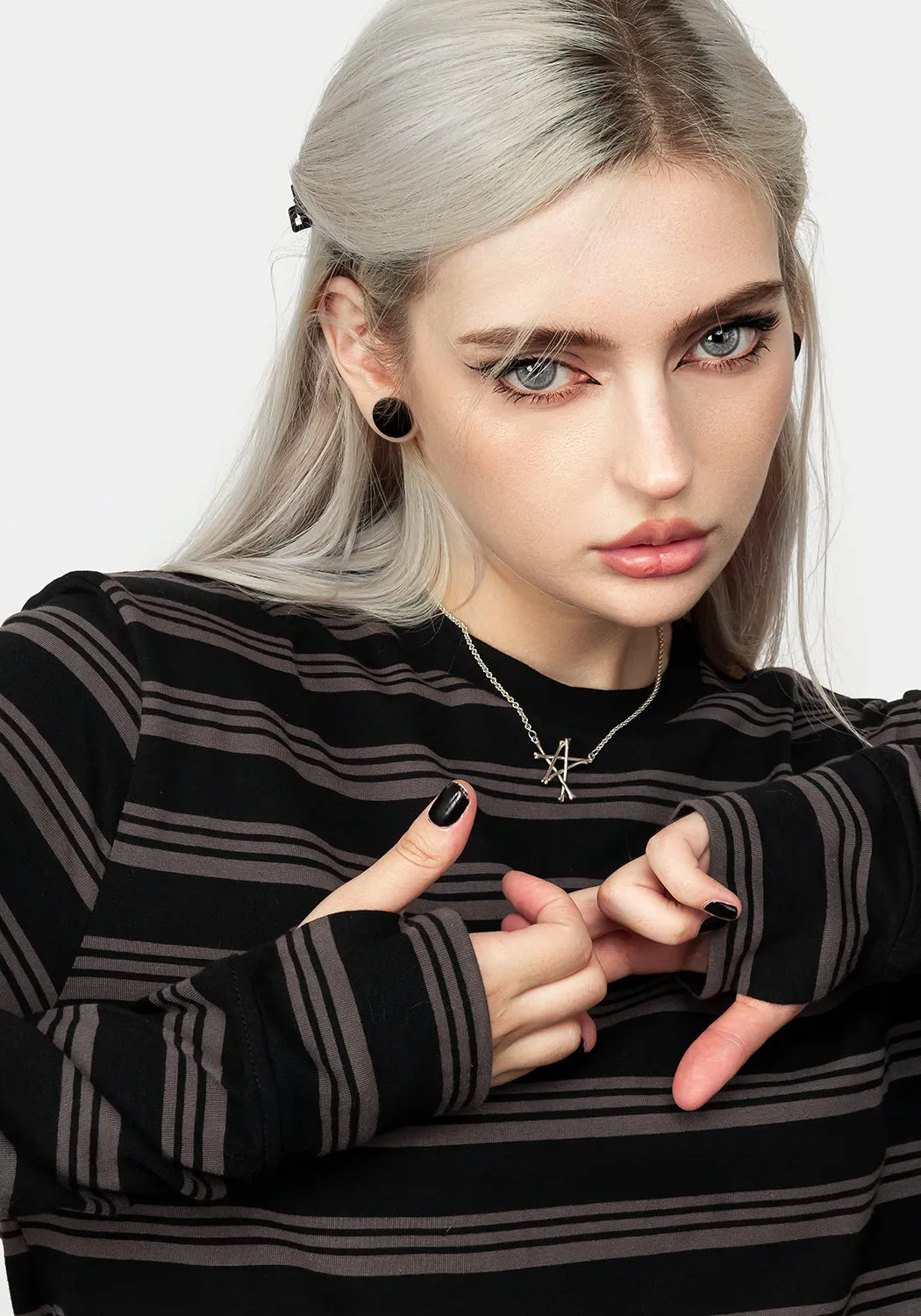 Nevermind Long Sleeve T-Shirt sold by Disturbia product image thumbnail 3