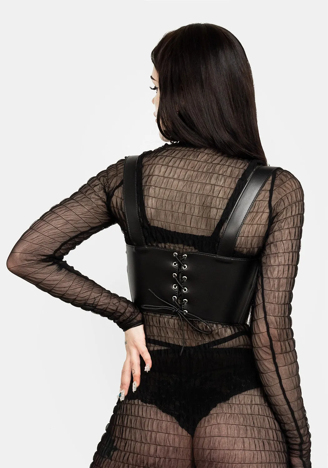 Exorcism Double Belt Harness sold by Disturbia product image thumbnail 4