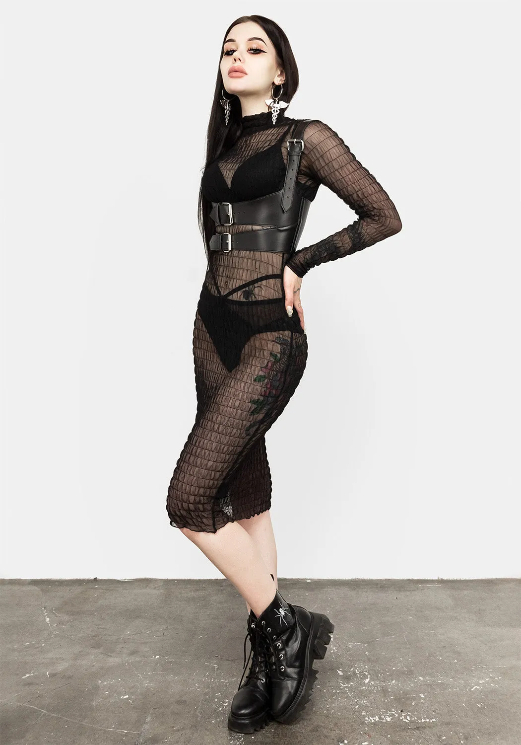 Exorcism Double Belt Harness sold by Disturbia product image thumbnail 5