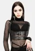Exorcism Double Belt Harness sold by Disturbia