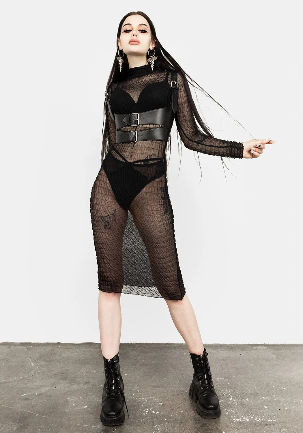 Exorcism Double Belt Harness sold by Disturbia product image thumbnail 3