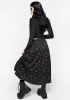 Sickle Moon Side Split Midi Skirt sold by Disturbia