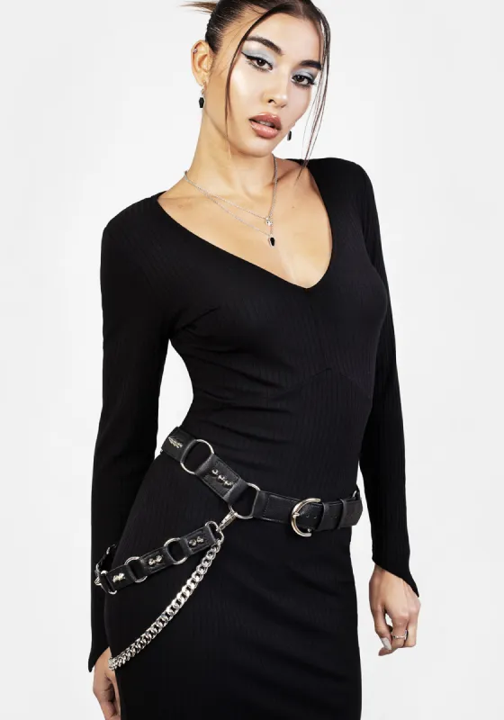 MOSH STUDDED HIP BELT sold by Disturbia