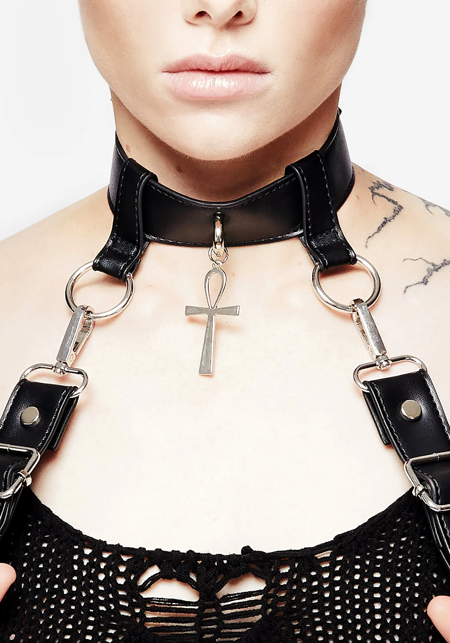 Neith Ankh Choker Harness sold by Disturbia product image thumbnail 2