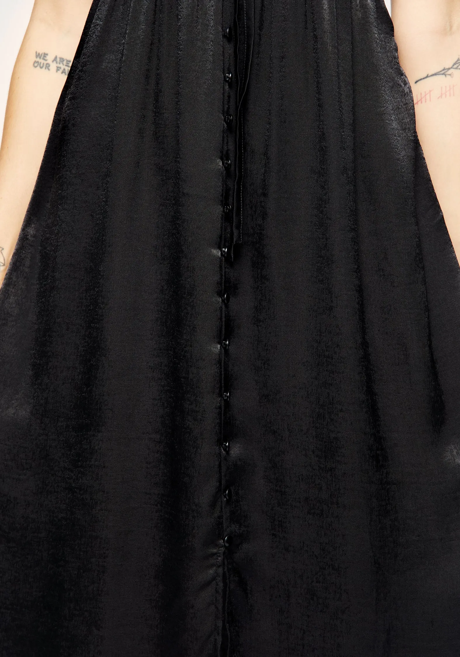 Conjure Satin Lace Trim Cami Midi Dress sold by Disturbia product image thumbnail 5