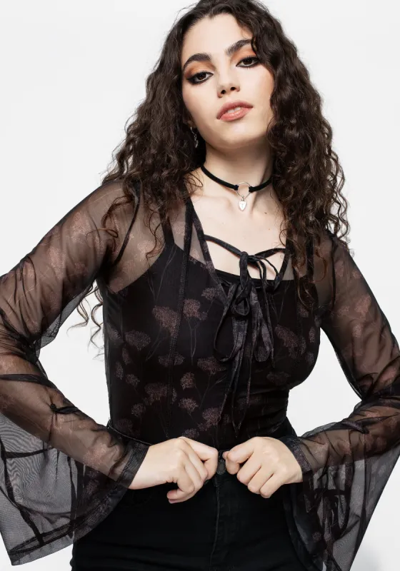 Judas Loose Tie Top sold by Disturbia