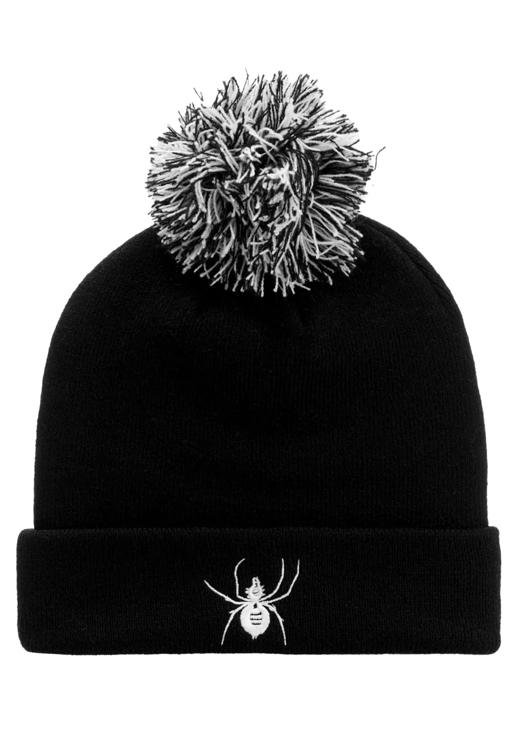 Spinneret Embroidered Pom Pom Beanie sold by Disturbia product image thumbnail 3