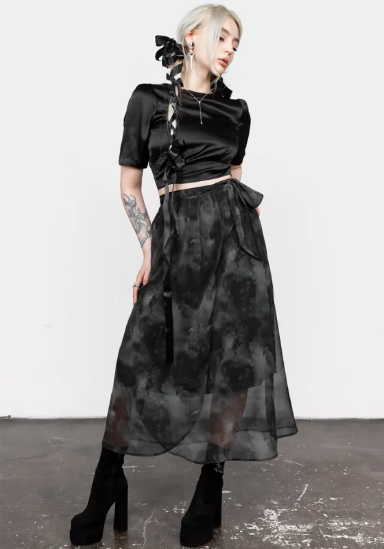 Tempest Tie Waist Midaxi Skirt sold by Disturbia