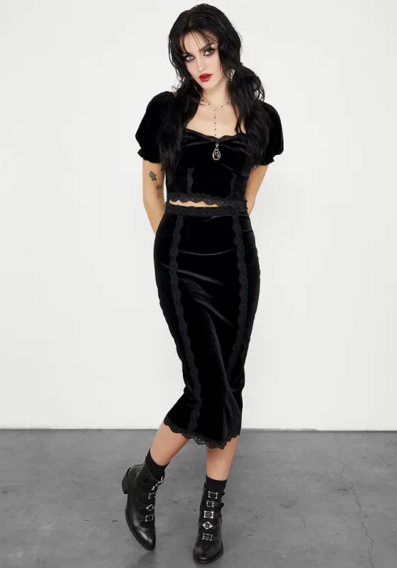 Majesty Midi Skirt sold by Disturbia