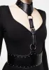 Choke Studded Collar Harness sold by Disturbia