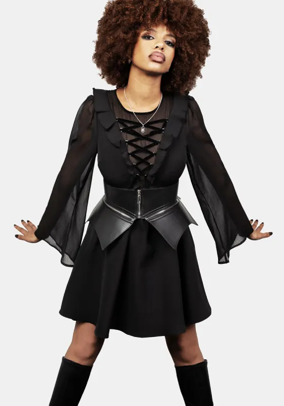 Bettie Peplum Waist Belt sold by Disturbia