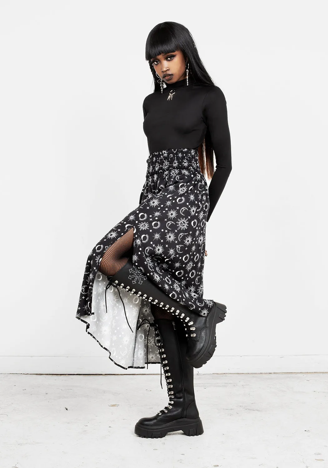 MOONBEAM MIDAXI SKIRT sold by Disturbia product image thumbnail 3
