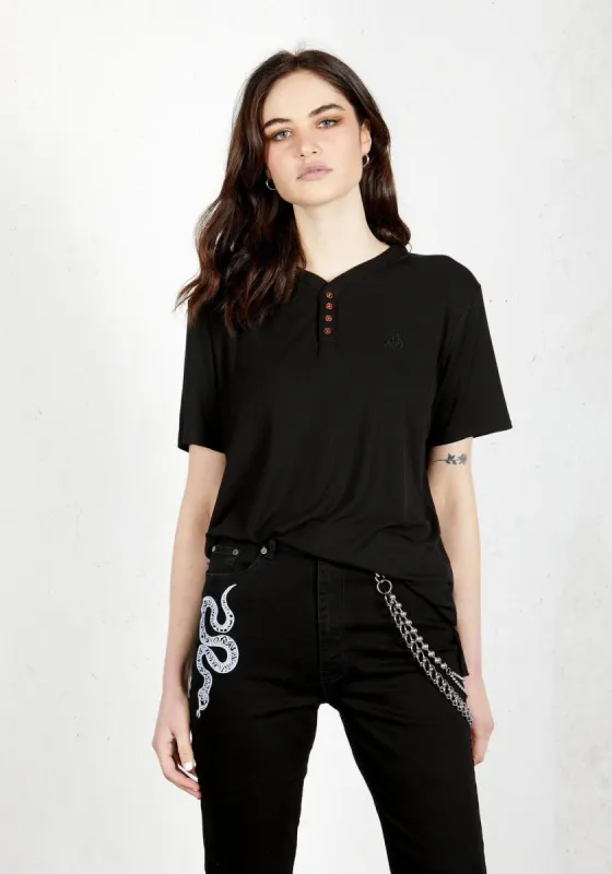 Rambler Henley Black sold by Disturbia
