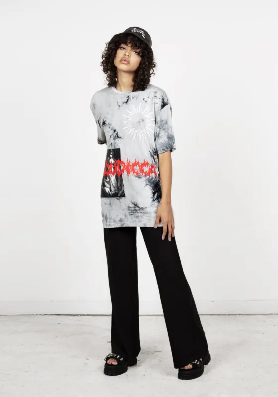 Vengeance Oversized Tie Dye Tee sold by Disturbia