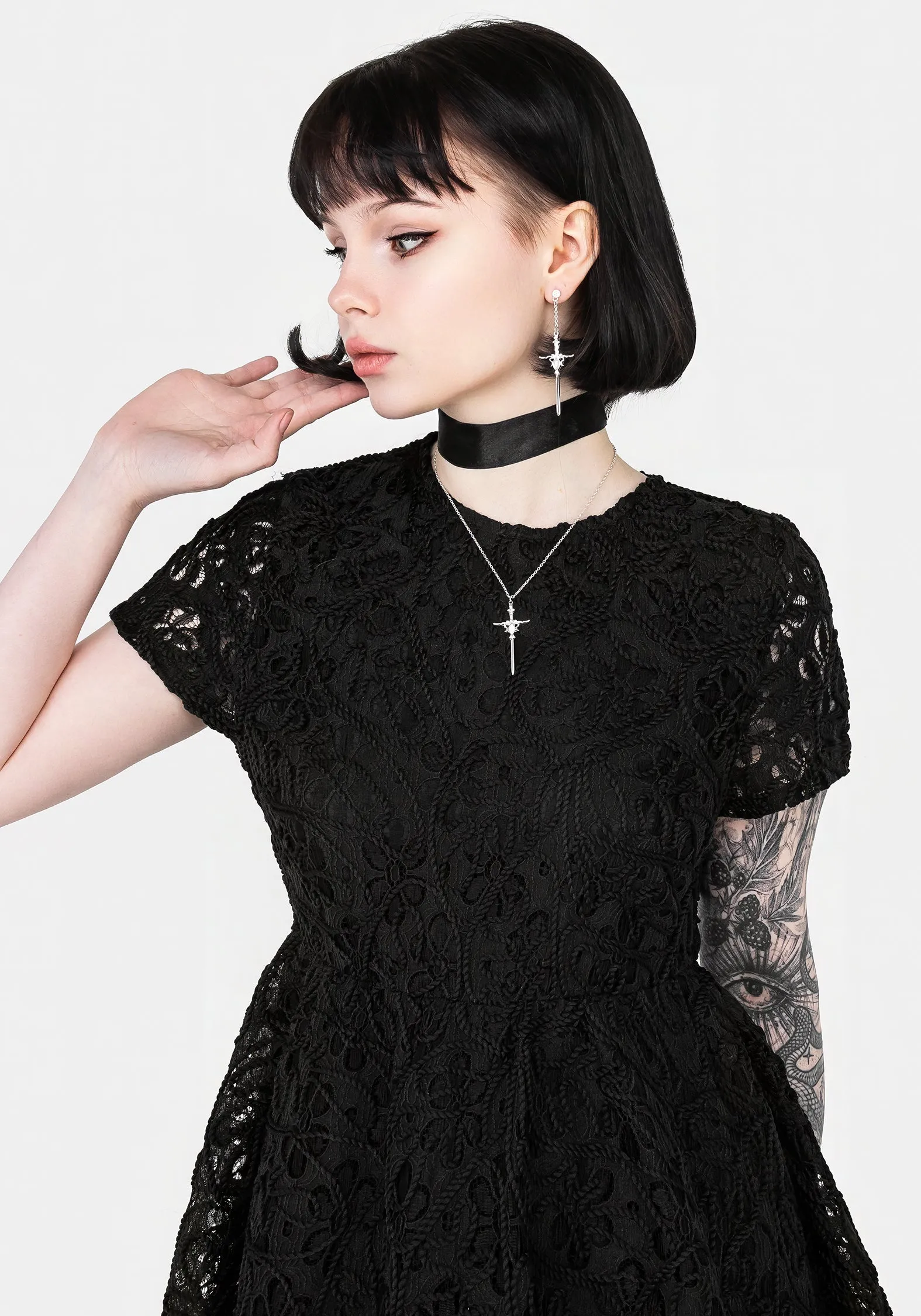 Maladie Mini Smock Dress sold by Disturbia product image thumbnail 5