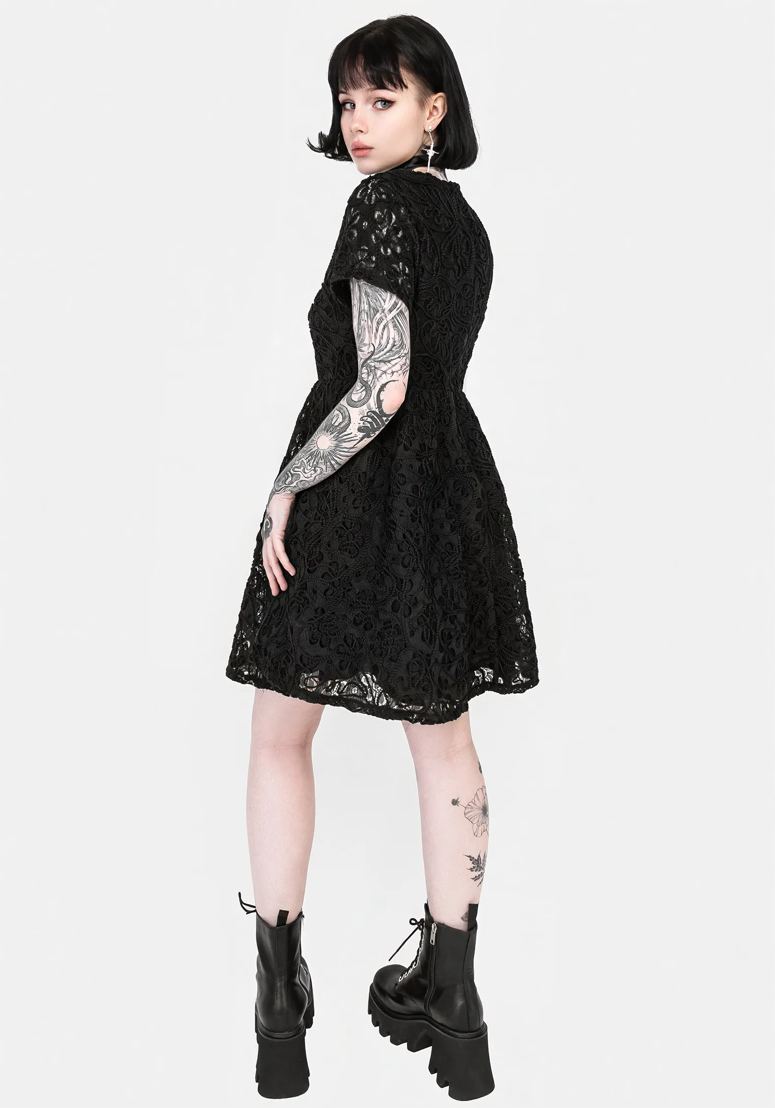 Maladie Mini Smock Dress sold by Disturbia product image thumbnail 3