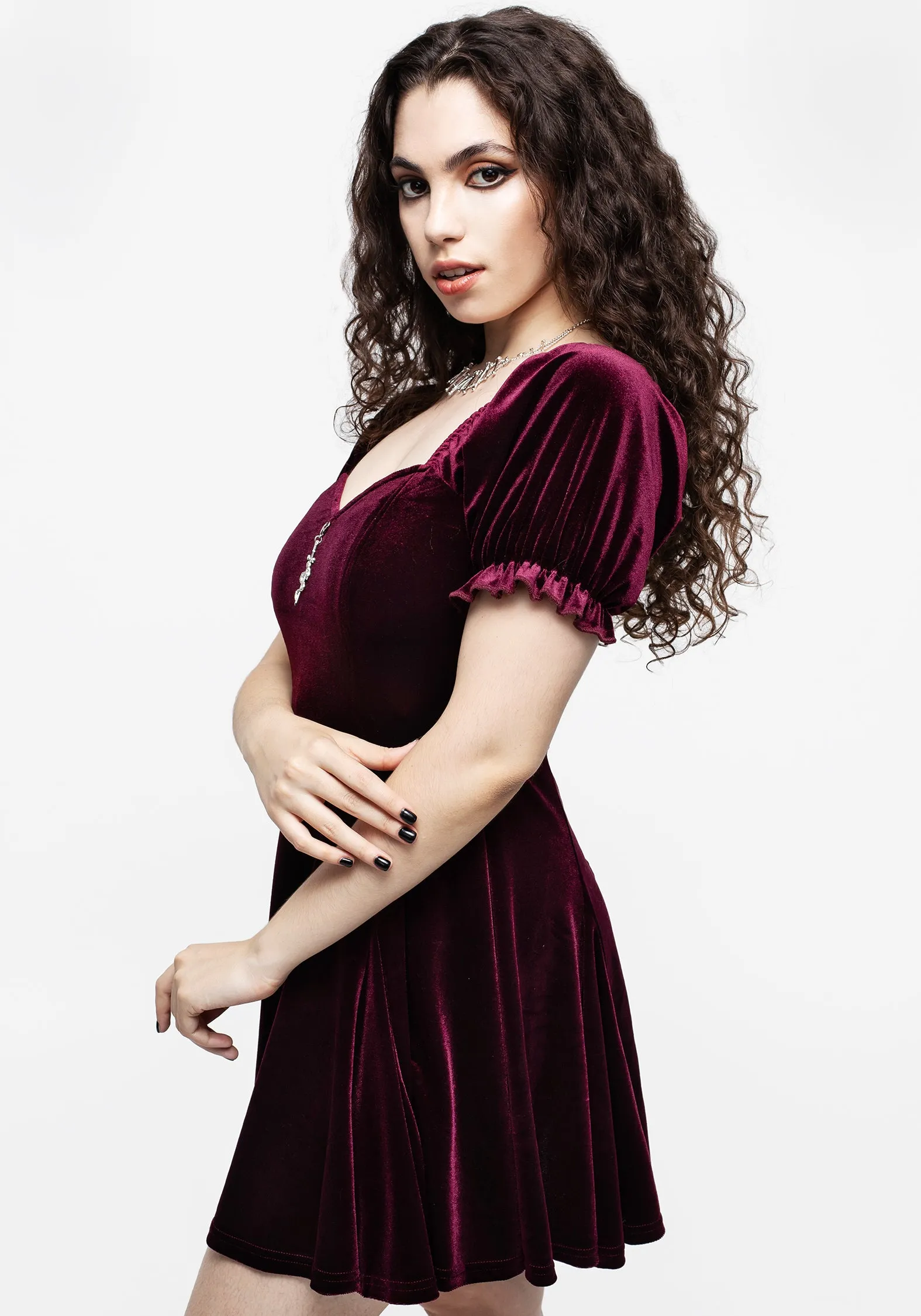 Veniri Corset Mini Dress - Wine sold by Disturbia product image thumbnail 4