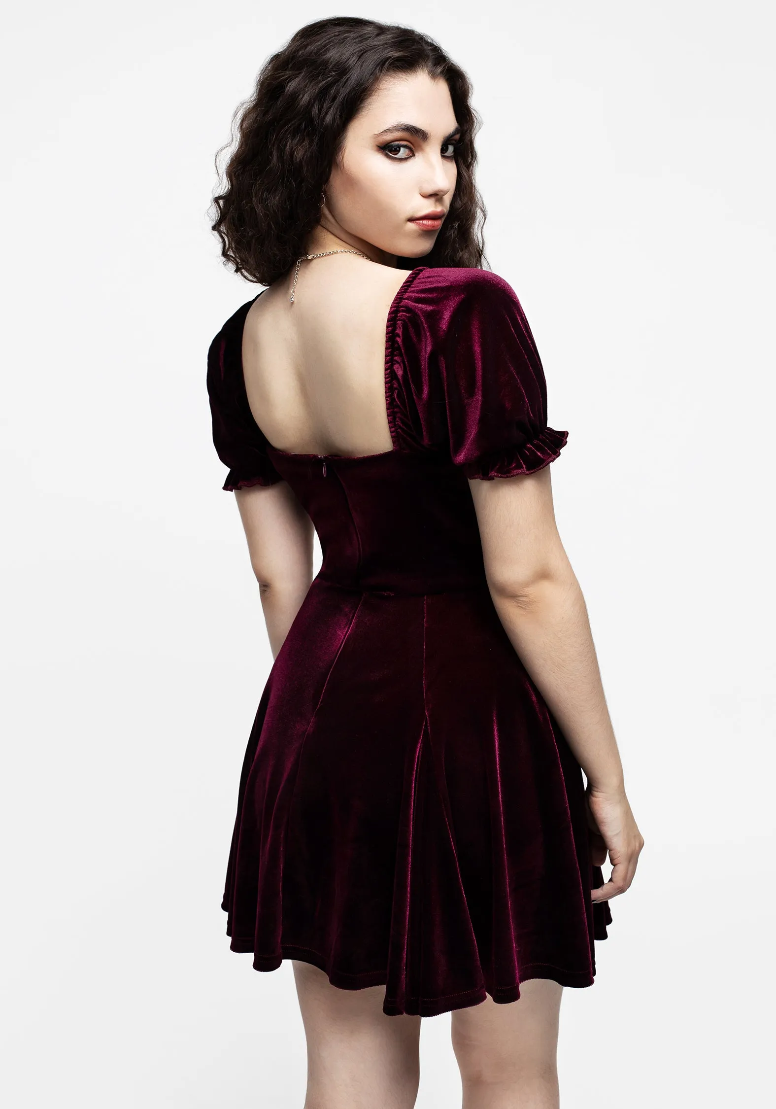 Veniri Corset Mini Dress - Wine sold by Disturbia product image thumbnail 3