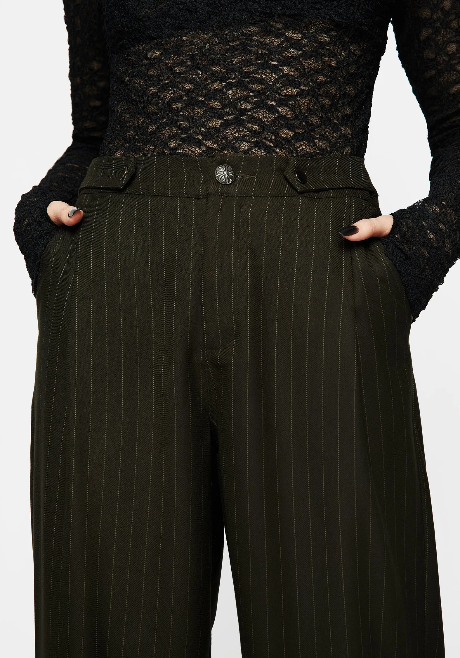 Payoff Wide Leg Tailored Trousers sold by Disturbia product image thumbnail 2