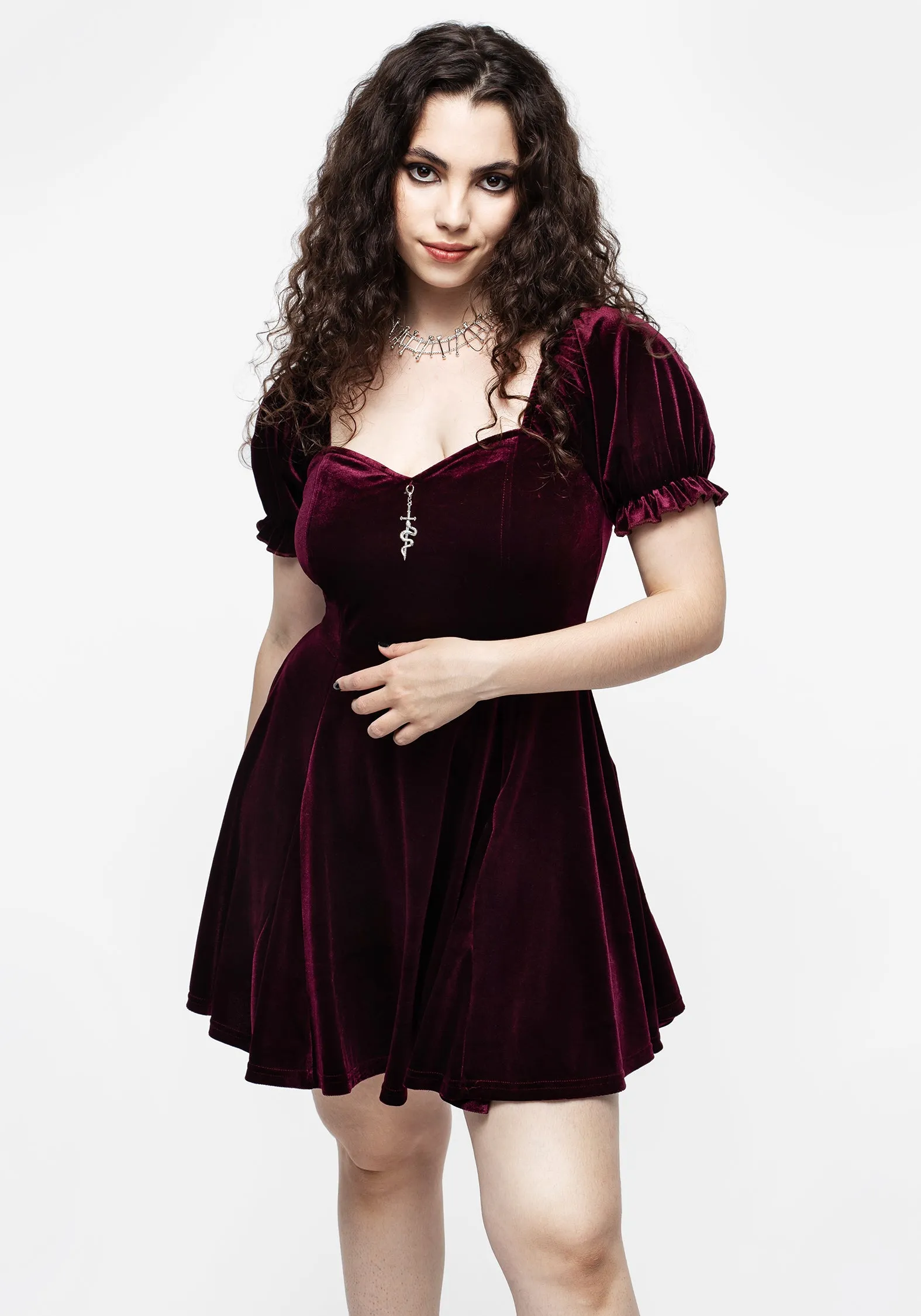 Veniri Corset Mini Dress - Wine sold by Disturbia product image thumbnail 5