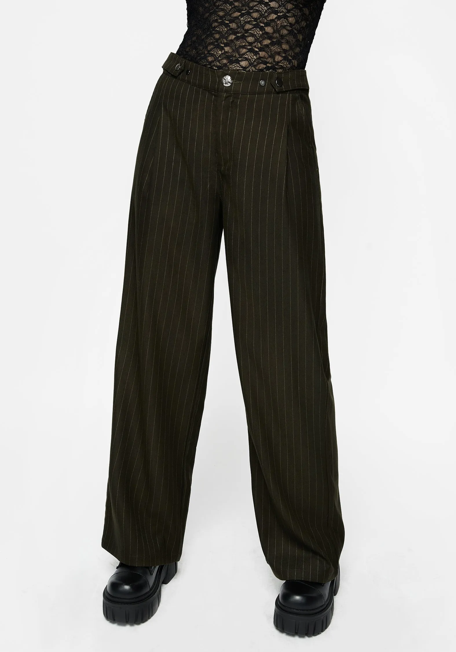 Payoff Wide Leg Tailored Trousers sold by Disturbia