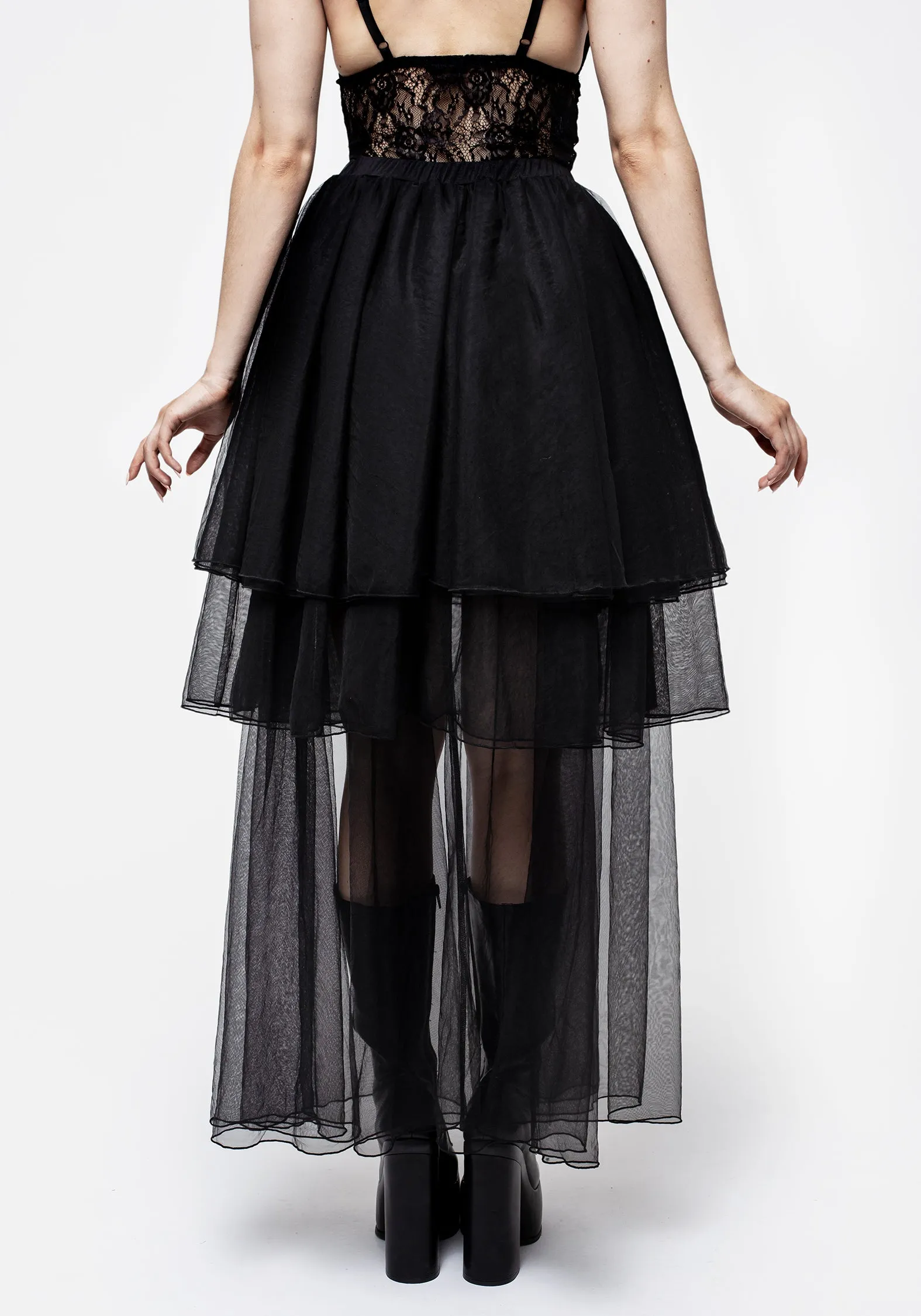 Headhunter Layered Tulle Maxi Skirt sold by Disturbia product image thumbnail 3
