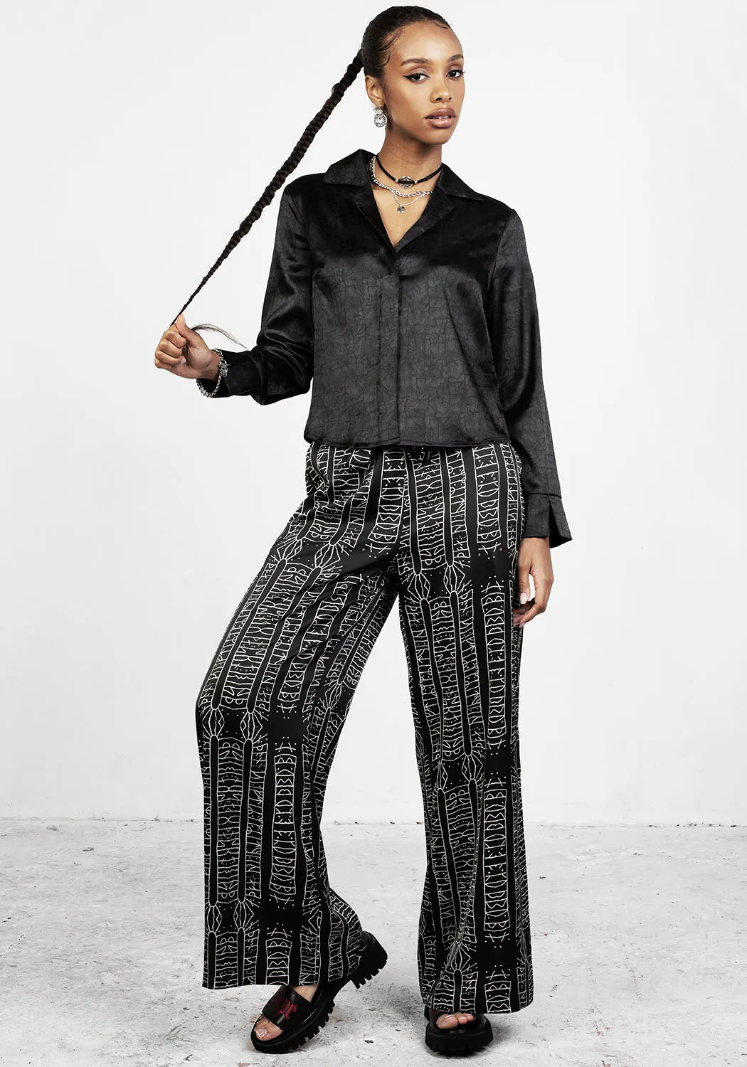 CATHEDRA SATIN JACQUARD SHIRT sold by Disturbia product image thumbnail 4