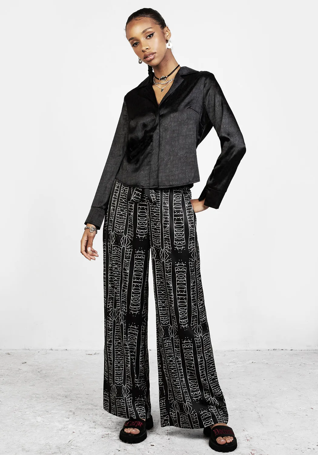 CATHEDRA SATIN JACQUARD SHIRT sold by Disturbia product image thumbnail 3