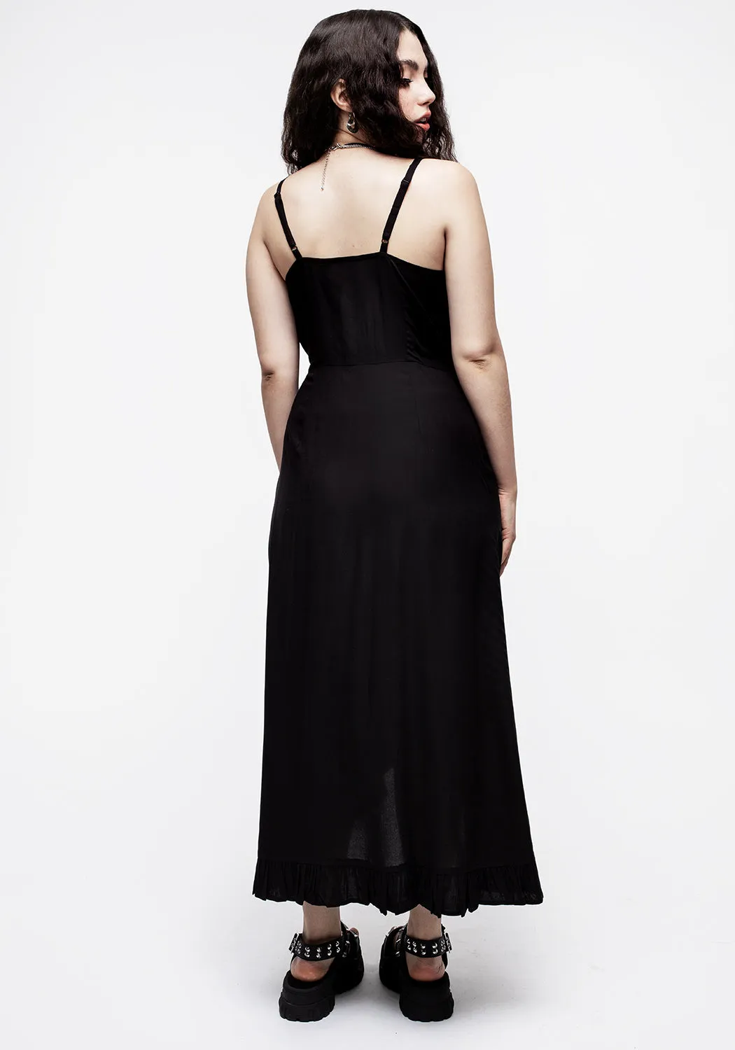 Eerie Cami Midaxi Wrap Dress sold by Disturbia product image thumbnail 2