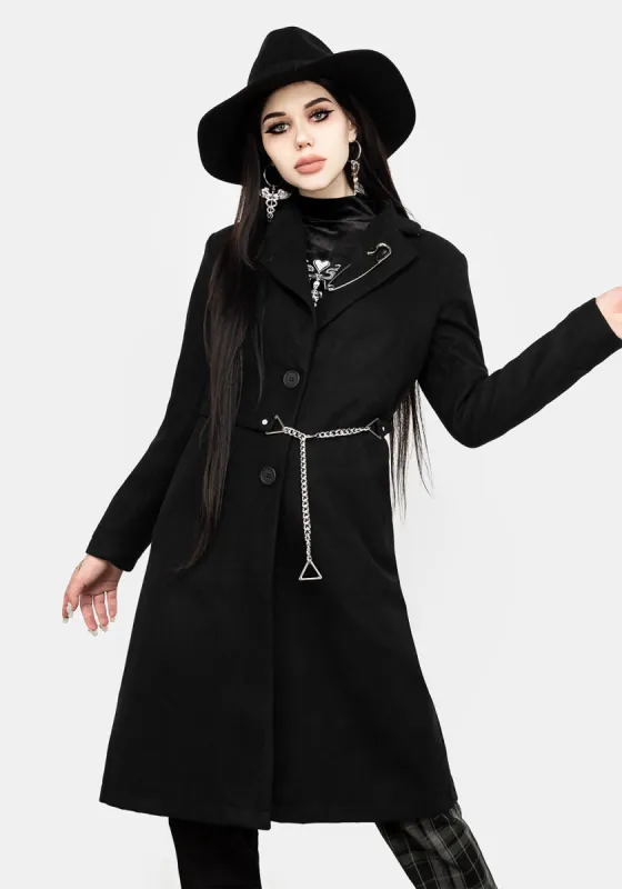 Dark Matter Longline Coat sold by Disturbia