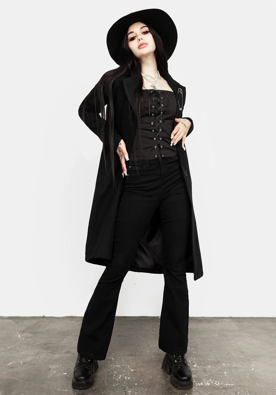 MORTICIA LACE-UP CORSET sold by Disturbia product image thumbnail 3