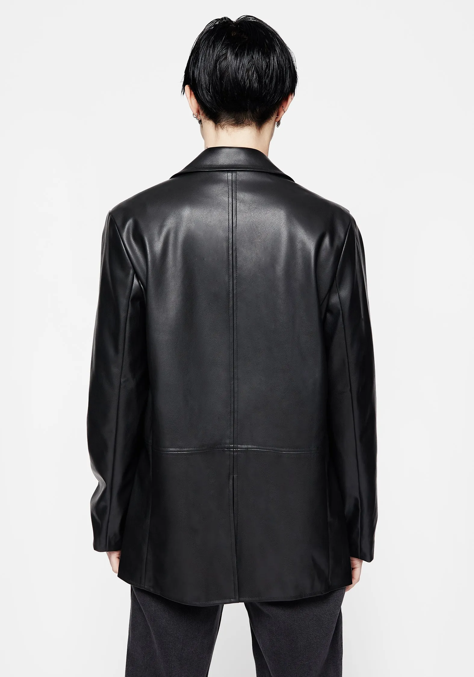 Oracle Faux Leather Blazer sold by Disturbia product image thumbnail 3