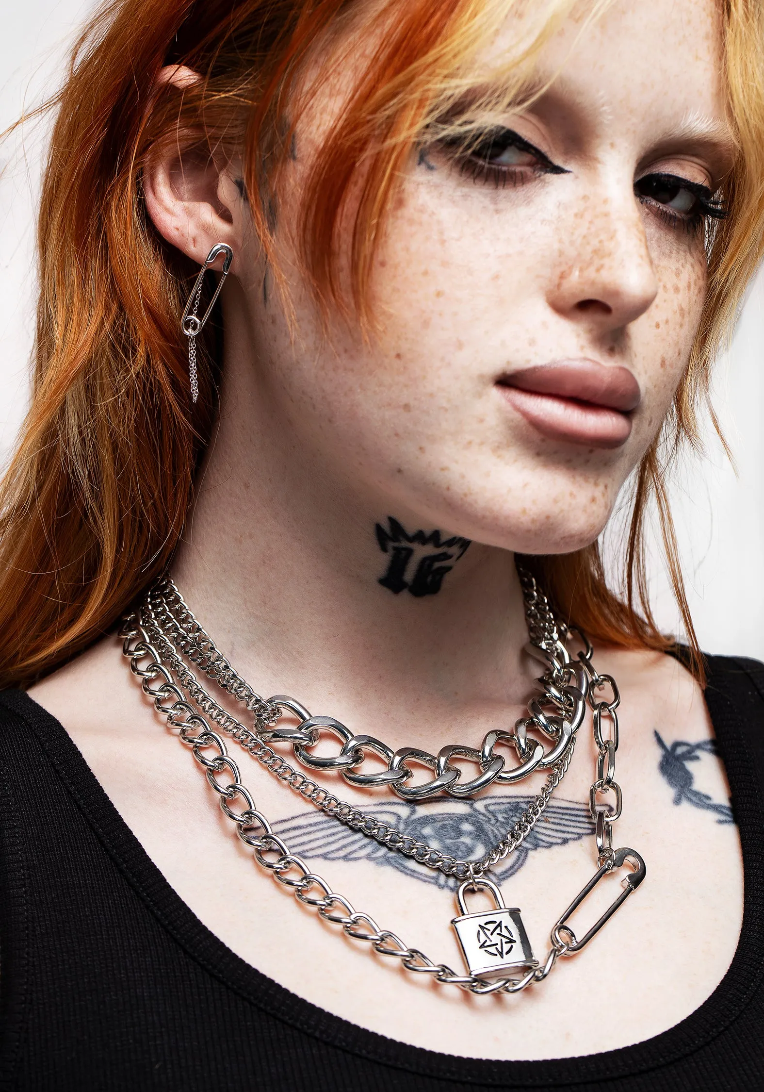 Morgelai Layered Chain Necklace sold by Disturbia product image thumbnail 4
