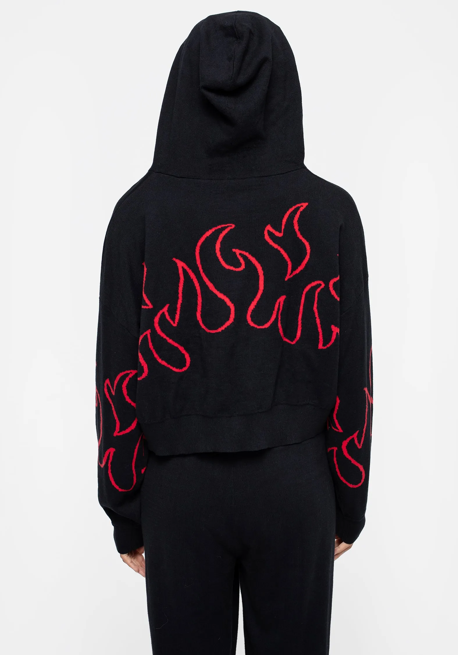 Blaze Crop Knit Hoody sold by Disturbia product image thumbnail 3