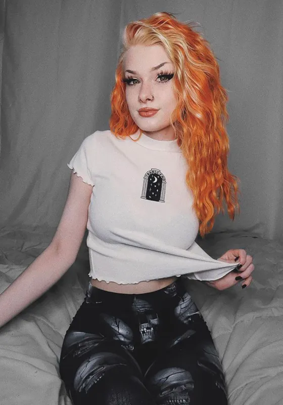 Transcend Ribbed Crop sold by Disturbia