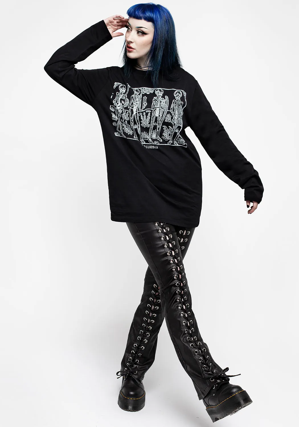 Macabre Long Sleeve T-shirt sold by Disturbia product image thumbnail 4