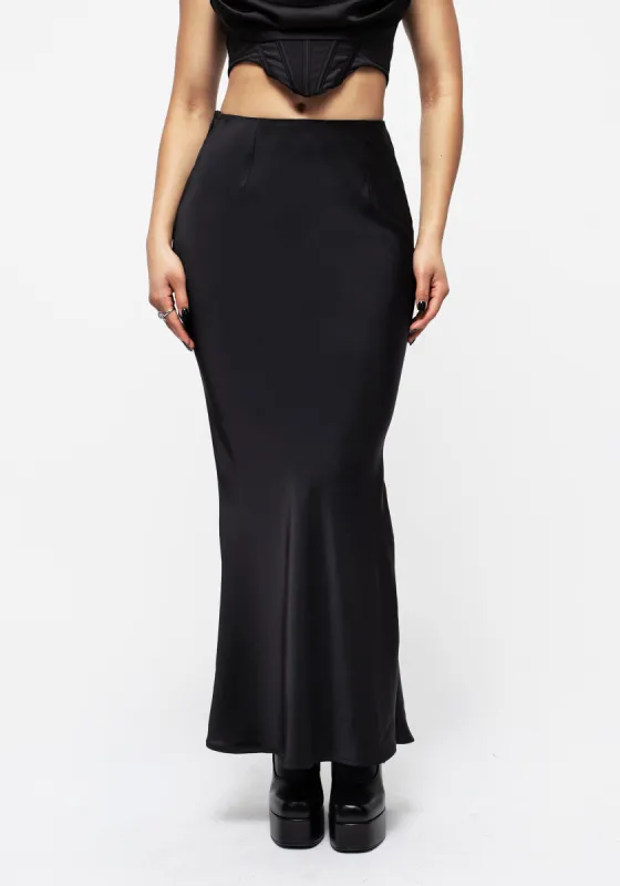 Lorelei Satin Maxi Slip Skirt sold by Disturbia
