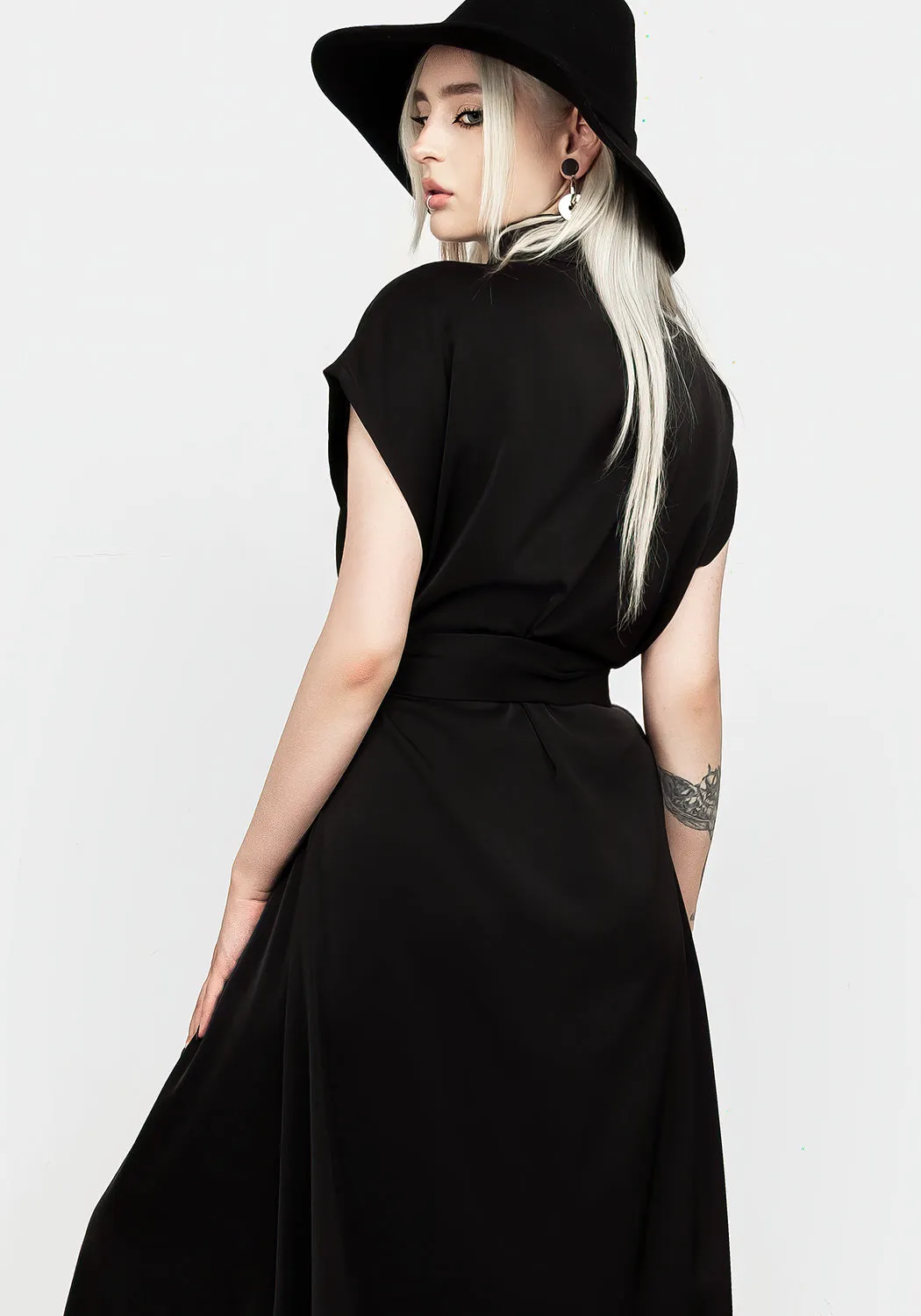 Slither Relaxed Midi Dress sold by Disturbia product image thumbnail 3