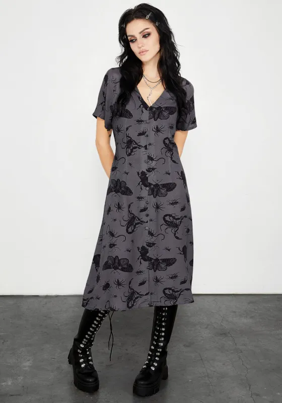 Parasite Midi Dress sold by Disturbia
