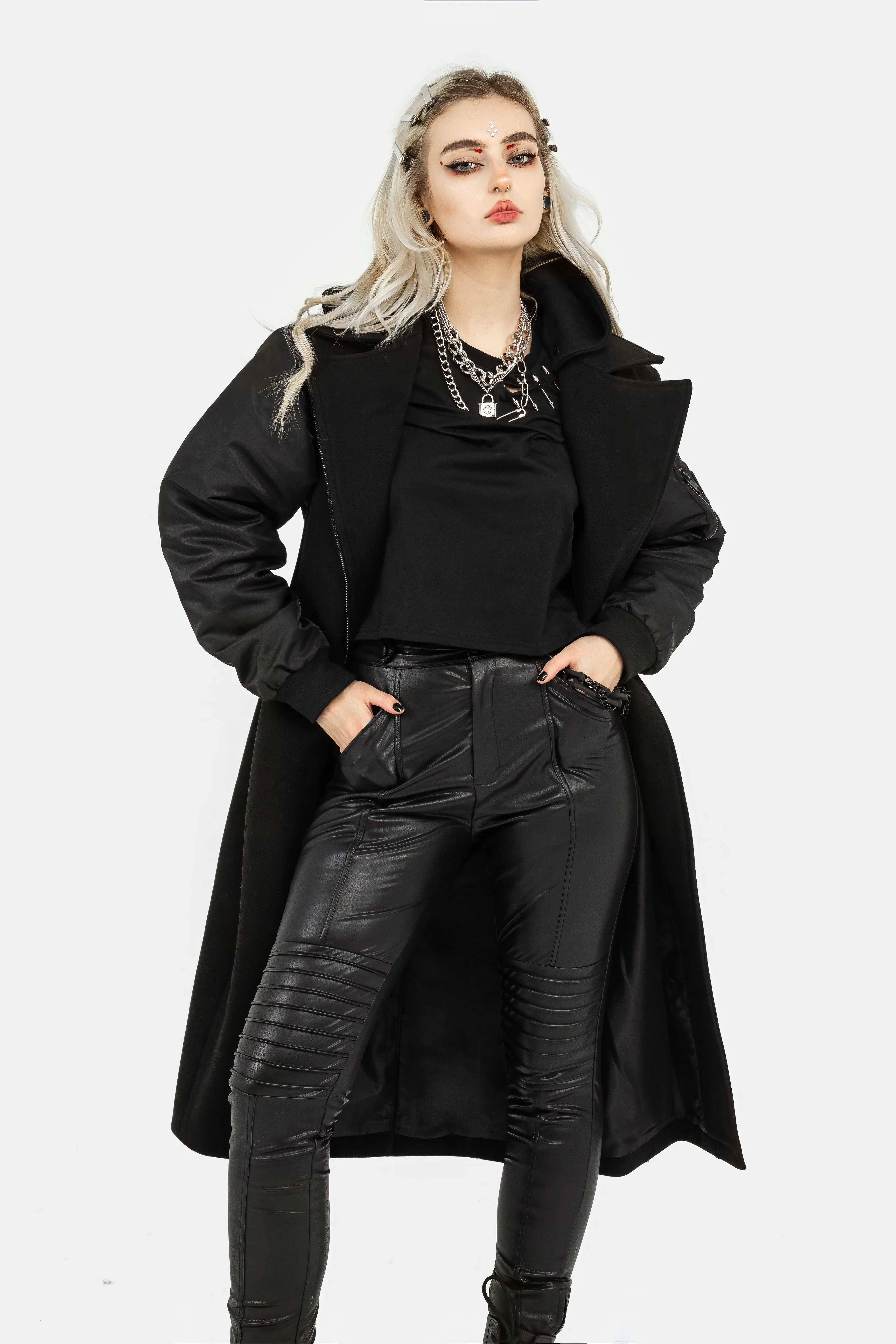 Doomsday Bomber Coat with Detachable Hood sold by Disturbia product image thumbnail 4