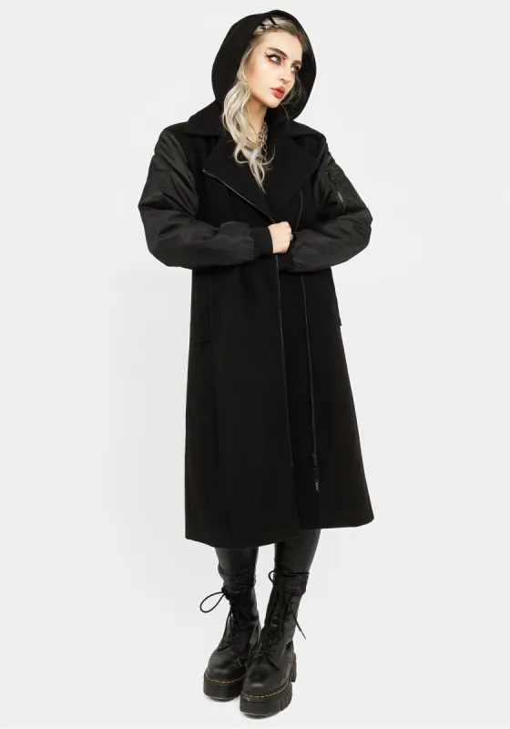 Doomsday Bomber Coat with Detachable Hood sold by Disturbia
