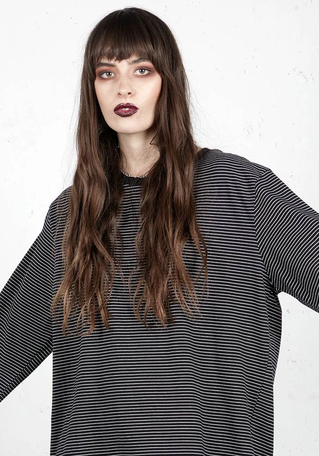 Underline Long Sleeve T-Shirt sold by Disturbia product image thumbnail 2