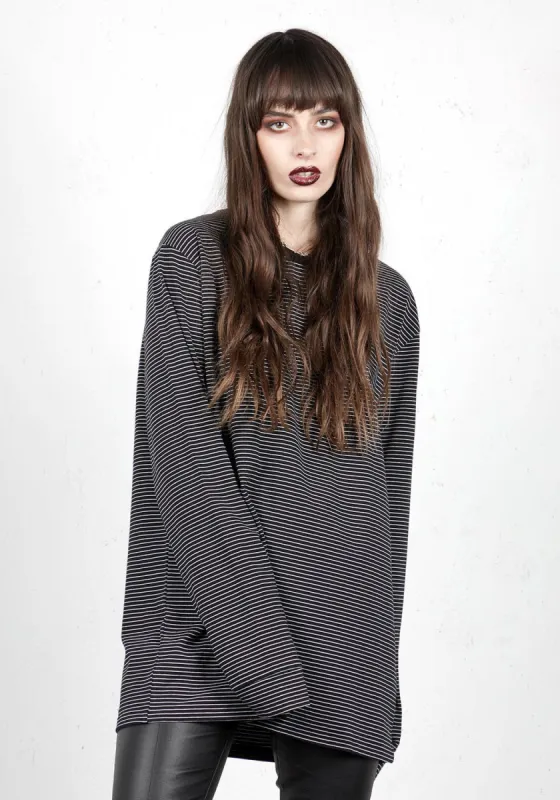 Underline Long Sleeve T-Shirt sold by Disturbia