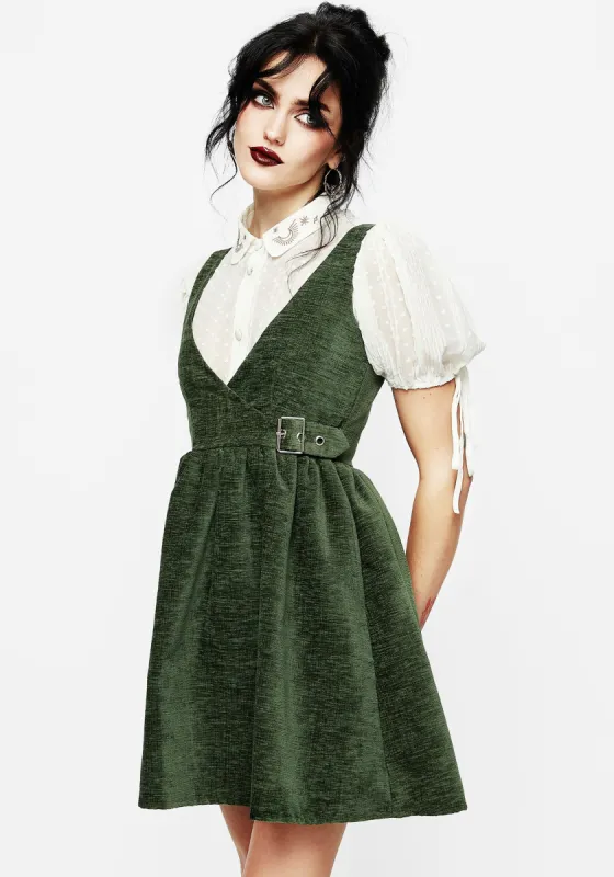 Ivy Buckle Wrap Suspender Mini Dress sold by Disturbia