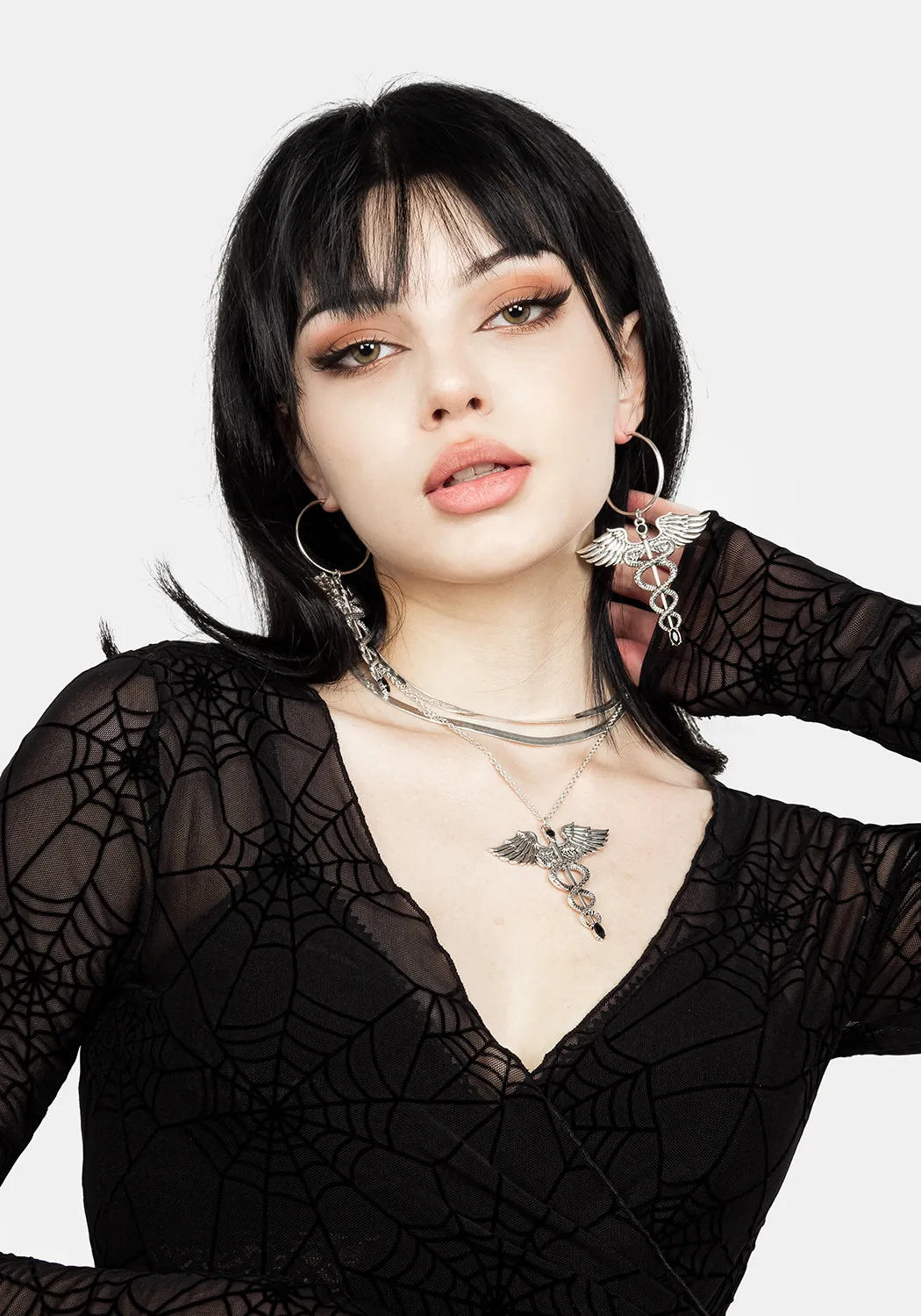 VENOM MESH WRAP TOP sold by Disturbia product image thumbnail 2