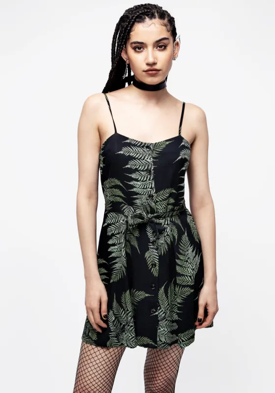 Fern Button Up Apron Dress sold by Disturbia