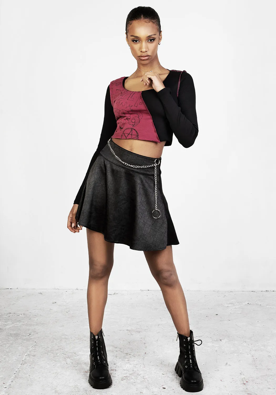 Paranoid Crop Top sold by Disturbia product image thumbnail 3