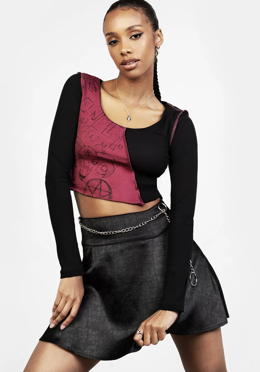 Paranoid Crop Top sold by Disturbia product image thumbnail 5