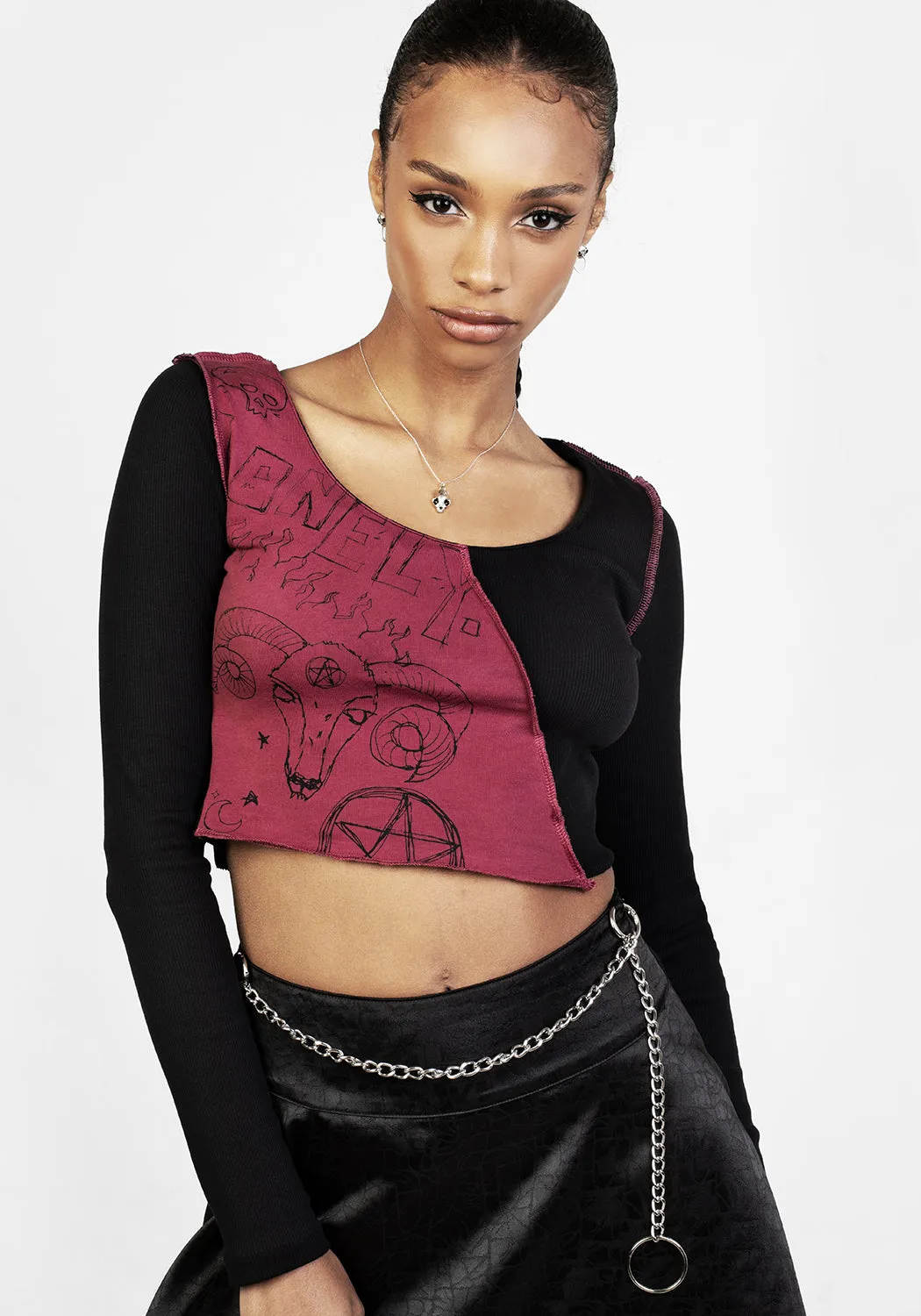 Paranoid Crop Top sold by Disturbia