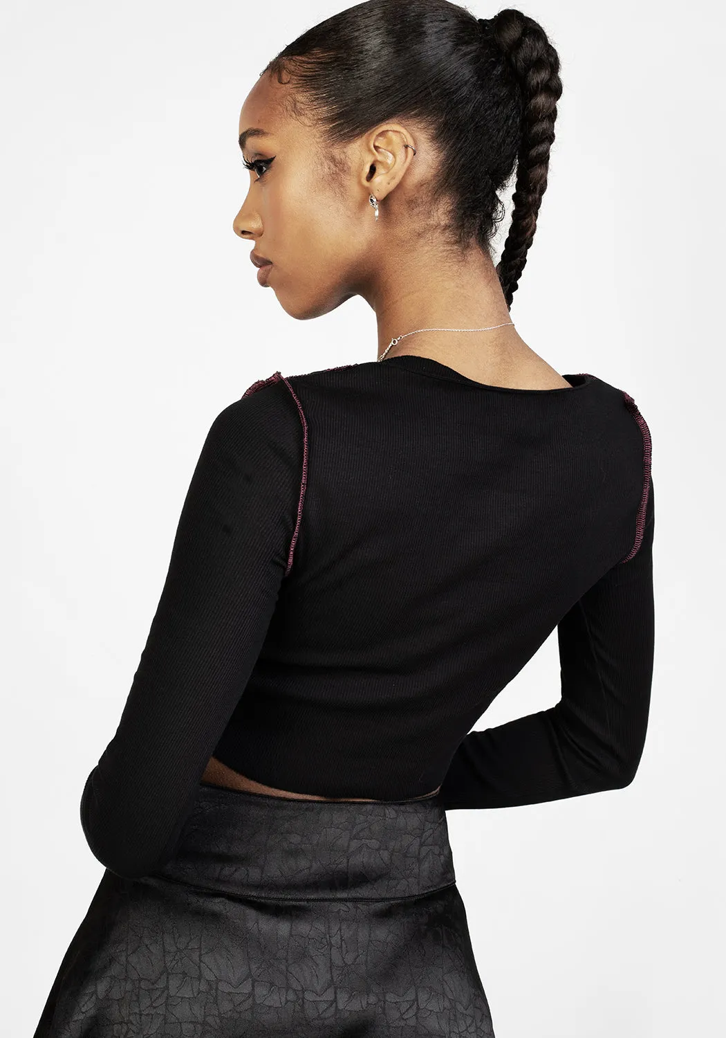 Paranoid Crop Top sold by Disturbia product image thumbnail 4